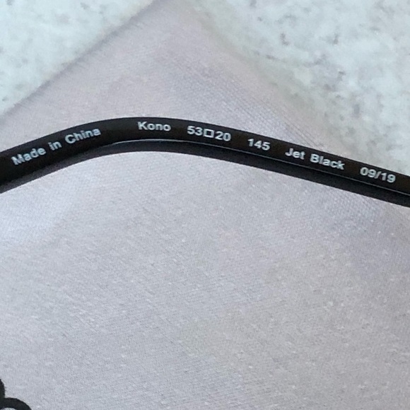 Umizato Kono Blue Light Glasses Jet Black - Picture 3 of 5